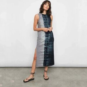 NWT Rails Dip Dye Midi Tank Dress In Black Size M